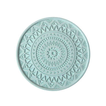 DecorBites™ Diatomite Round Coasters: Absorbent, Colourful, Fashionable Drink Mats