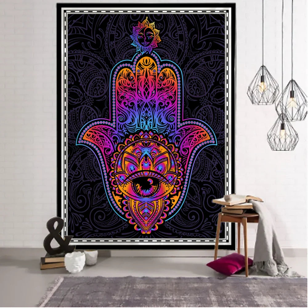 Decobites Mandala Astrology Tarot Tapestry Wall Hanging for Bohemian Hippie Home Decor