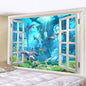 Decobites Dolphin Psychedelic Tapestry: Bohemian Underwater Wall Hanging for Home Decoration