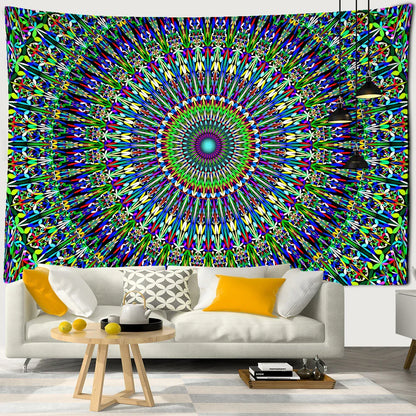 Decobites Chakras Mandala Tapestry Wall Hanging - Hippie Psychedelic Home Decor