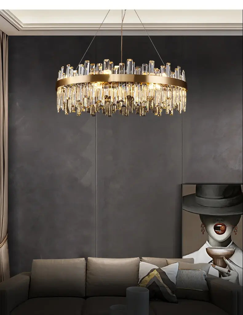 DecorBites™ Modern Crystal Chandelier Lighting for Dining Room
