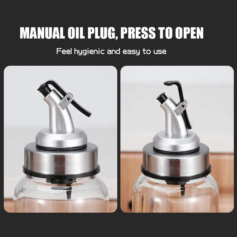 Tapón DecorBites™ para botella de condimentos - Tapa duradera para boquilla de aceite