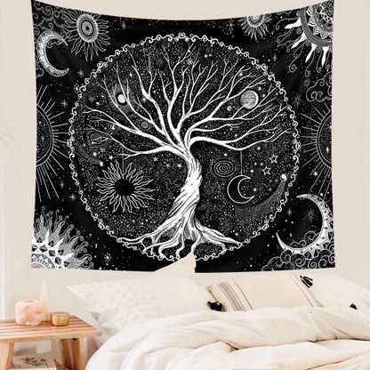 Decobites Starry Tree of Life Tapestry for Bedroom, Living Room & Dorm