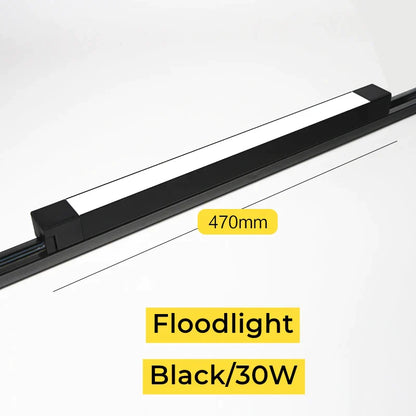 DecorBites™ LED Track Lamps: Modern 20/30W Ceiling Rail Floodlight for Living Room, Store Lighting