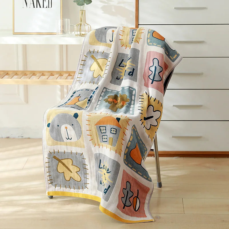 Toalla de baño de gasa de algodón DecorBites™ - diferentes estilos