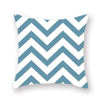 DecorBites™ Green Geometric Pillowcase - Nordic Classic Design for Home Decor and Comfort