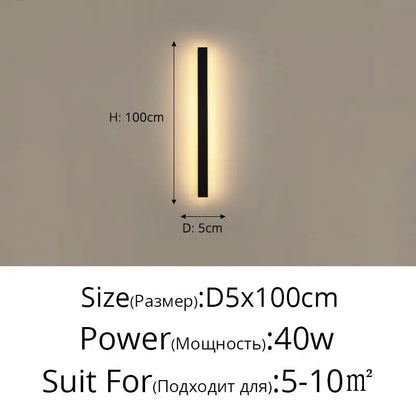 DecorBites™ LED Porch Lights | Modern Outdoor Black Lamps for Living Room & Bedroom