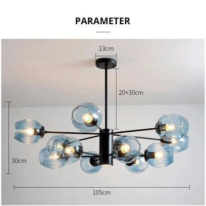 DecorBites™ Iron Ball Chandeliers: Modern Design for Home Décor and Indoor Lighting