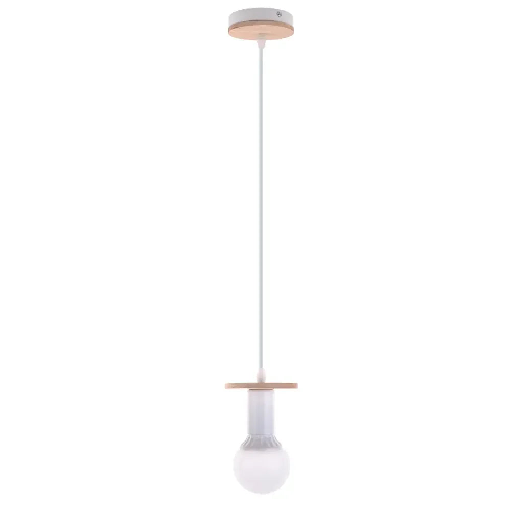 Decorbites™ LED Holz-Deckenleuchte Pendellampe Vintage Retro Loft Hänge Lampe Suspension E27