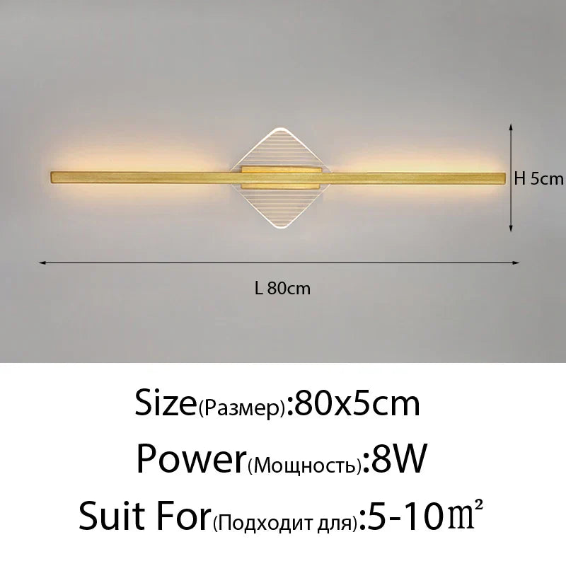 DecorBites™ LED Mirror Wall Lamp for Modern Minimalist Decor