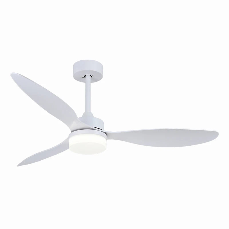 مروحة سقف DecorBites™ بشفرات بلاستيكية أنيقة مقاس 52 بوصة مع مصباح وجهاز تحكم عن بعد