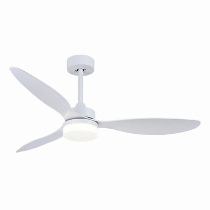 مروحة سقف DecorBites™ بشفرات بلاستيكية أنيقة مقاس 52 بوصة مع مصباح وجهاز تحكم عن بعد