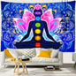 Decobites Chakras Mandala Tapestry Wall Hanging - Hippie Psychedelic Home Decor