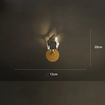 Lámpara de araña redonda de cobre cristal DecorBites™: Elegante lámpara colgante LED para comedor