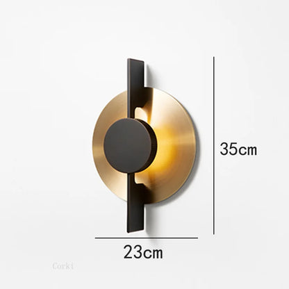 DecorBites™ Iron Art LED Wall lamp: Modern Luxury Black Golden Sconce for Restaurant Foyer