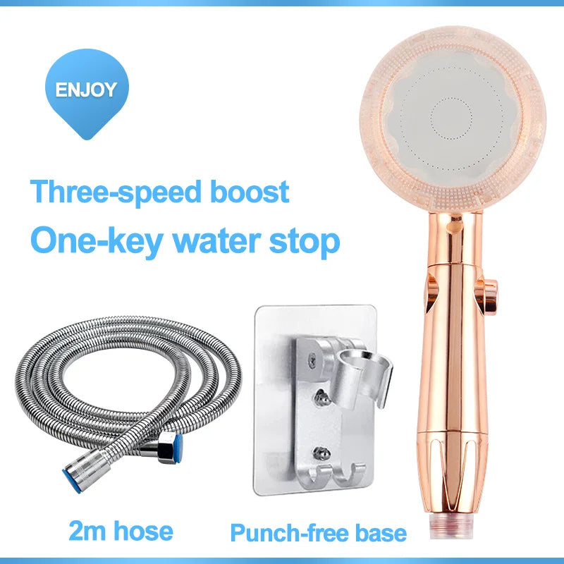 DecorBites™ High Pressure 3-Function Shower Head for Magic Massage and Water Saving