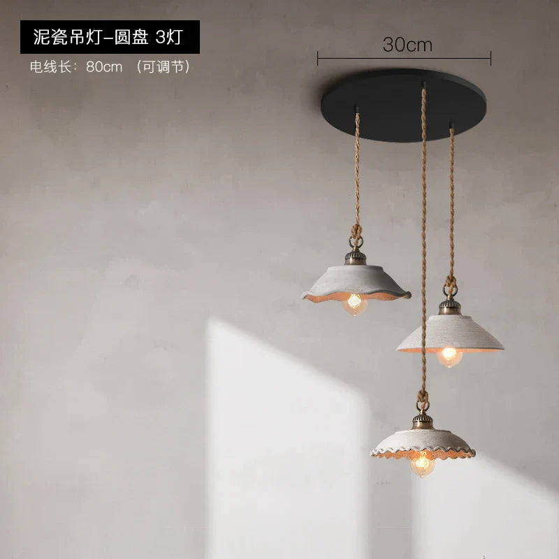 DecorBites™ Cement Loft Style Industrial Pendant Light LED Luminaria