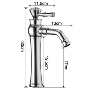 Grifo de baño DecorBites™ Gold | Grifo de lavabo moderno con diseño de arco alto