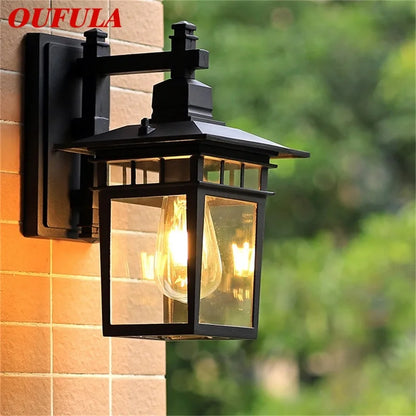 DecorBites™ LED Outdoor Wall Lamp | Retro Black Sconces | Waterproof Decorative Light