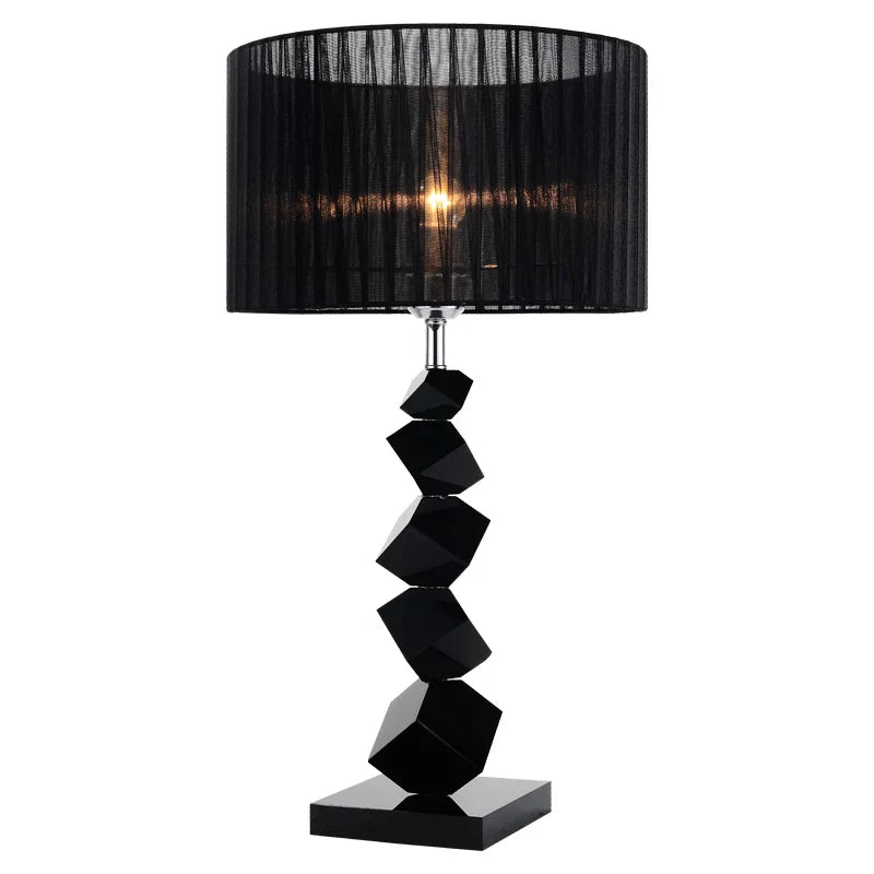 DecorBites™ Black Crystal Table Lamp: Modern, Cozy & Romantic European Style