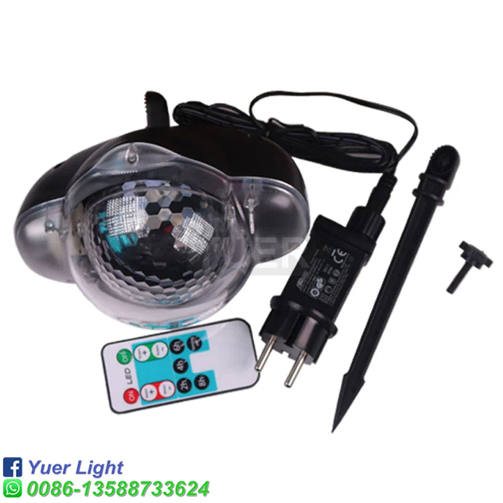 DecorBites™ Christmas Snow Projector Lights for Indoor/Outdoor Party Decor & Wedding