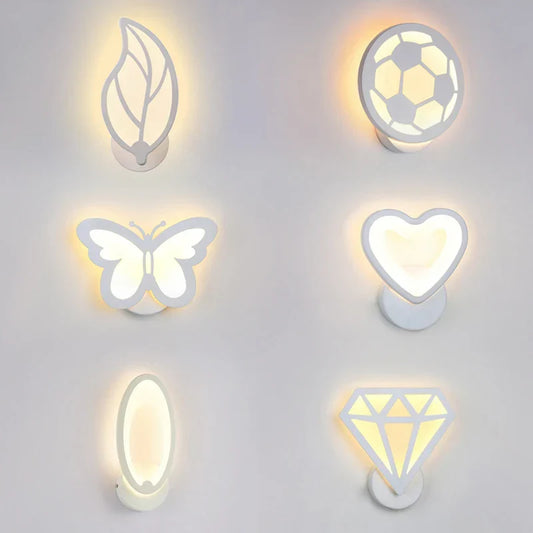 DecorBites™ Acrylic LED Children's Wall Sconce, Creative Arts Decoration for Room, Study, Corridor