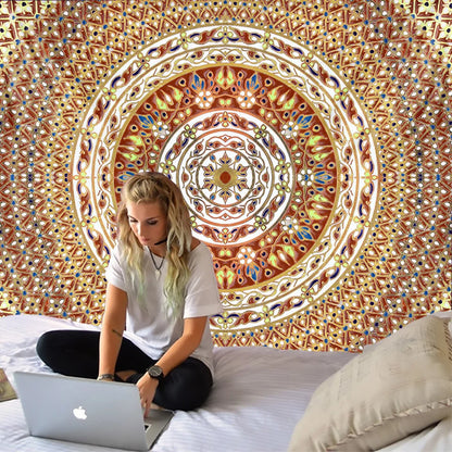 Bohemian Mandala Tapestry Wall Hanging for Travel & Home Decor by Decobites