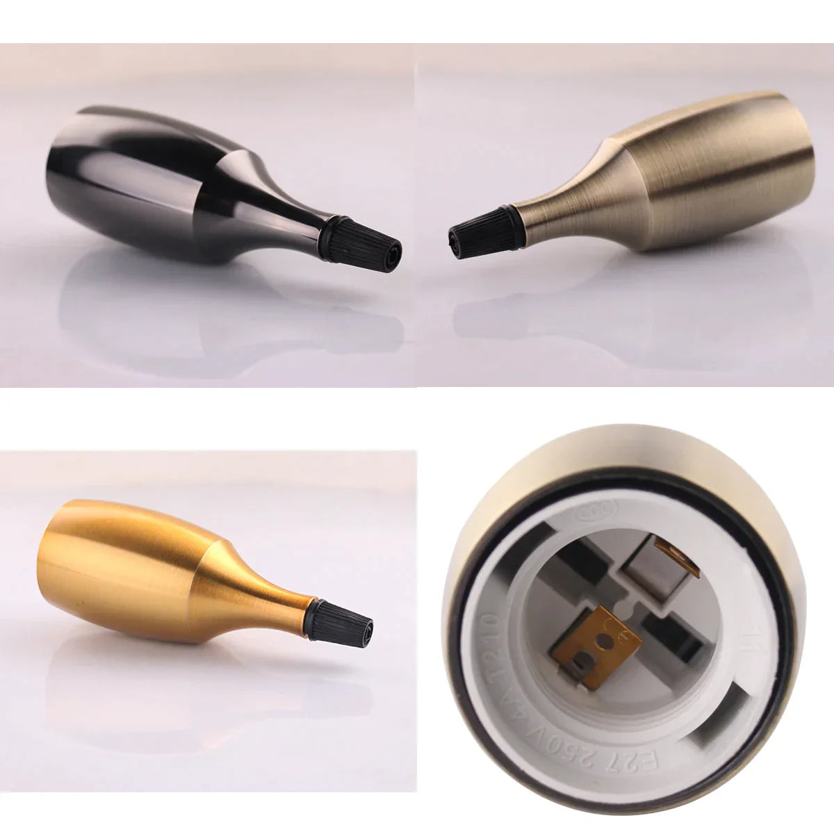 حامل مصباح LED E27 بقاعدة من الألومنيوم من DecorBites™‎ تركيبات إضاءة صناعية