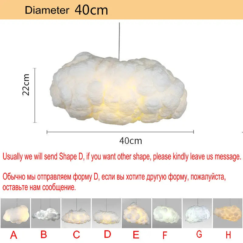 DecorBites™ Cloud LED Chandelier Light for Kids room Nursery School