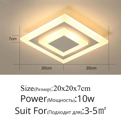 Lámpara de techo LED DecorBites™ para iluminación interior moderna de estilo minimalista