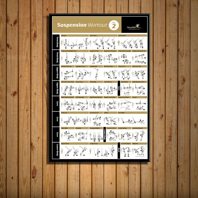 DecorBites™ Bodybuilding Workout Home Gym Canvas Poster Wall Art Fitness Training Chart