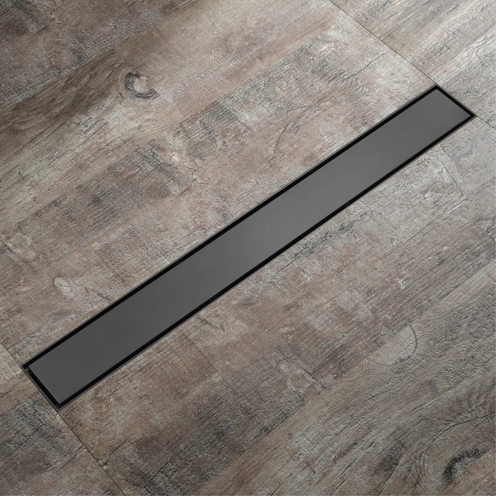 مصفاة أرضية الحمام من ديكوربايتس™، مقاس 60 سم، باللون الذهبي الوردي، مزيلة للعرق، مخفية، تصريف دش