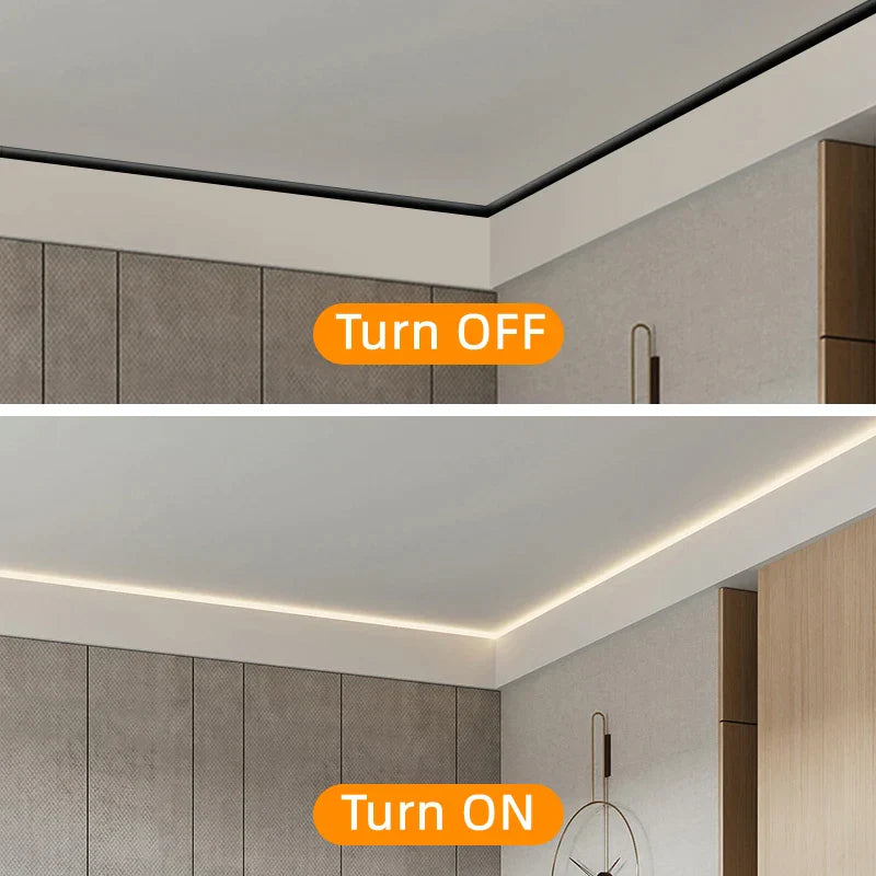 DecorBites™ LED Aluminum Profile for Cabinet Closet Strip Lights