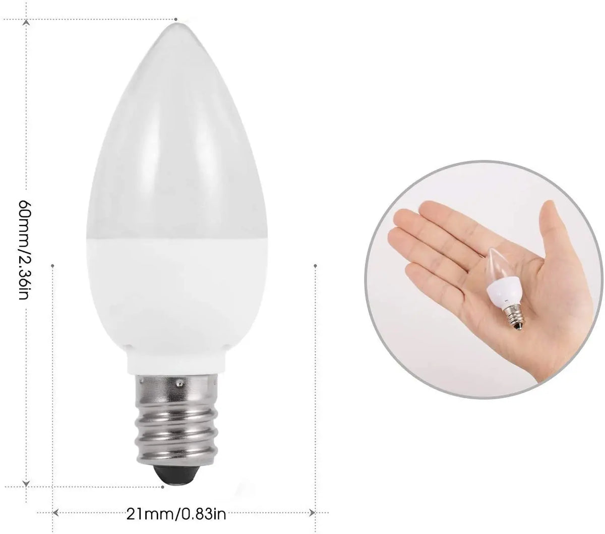 Decorbites™ LED-Birnenleuchte E14 3W RGB Bunte Kerzenleuchte 5 Farben SMD Taschenlampenbirne