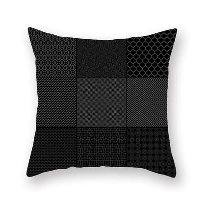 غطاء وسادة بطبعة خطوط نجمية هندسية من ديكوربايتس™ - للبيع بالجملة، 45×45 سم