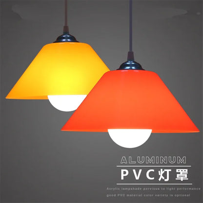 Modern PVC Dome Pendant Light With Iron Accents