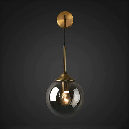 DecorBites™ Glass Ball Wall Light: Gold Sconces for Bedroom & Living Room