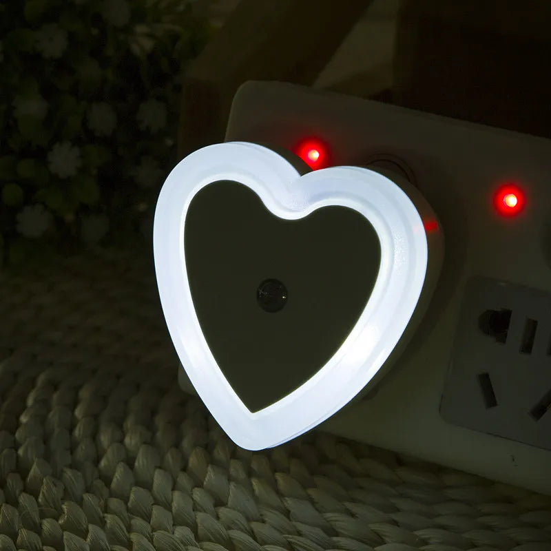 DecorBites™ Heart-Shaped LED Night Light with Wireless Sensor Control for Bedroom & Living Room