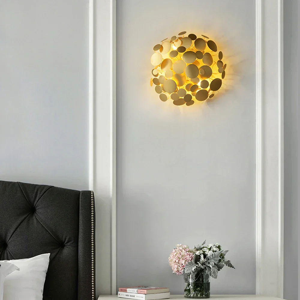 DecorBites™ LED Golden Maple Leaves Wall Sconce for Bedroom and Corridor