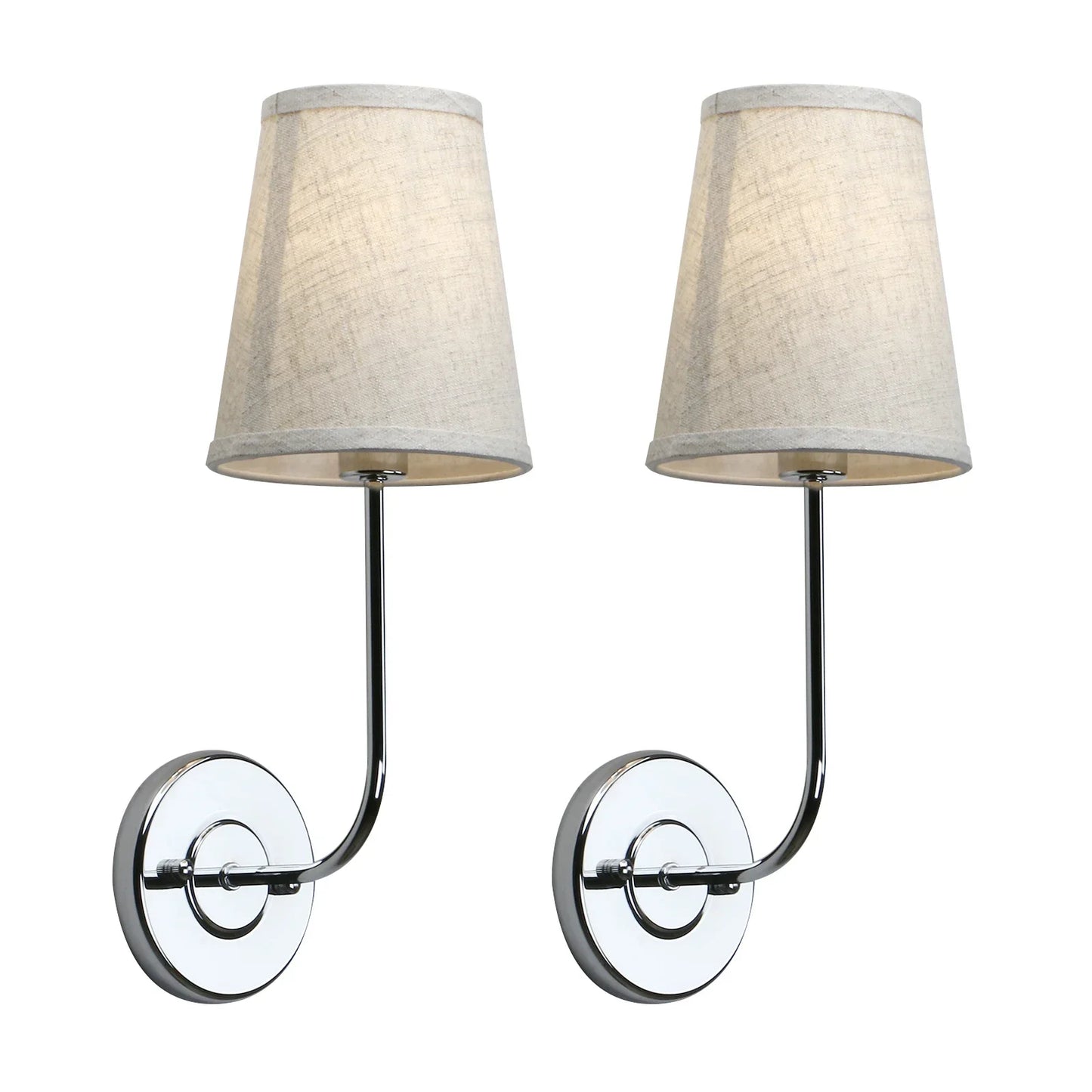 DecorBites™ Industrial Flared Funnel Wall Lamp Set: Classic Country Style, Bedroom Reading Light