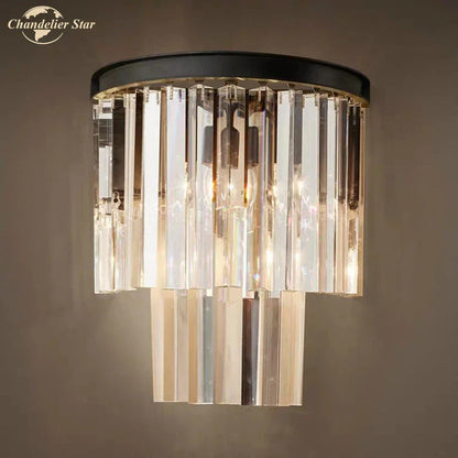 DecorBites™ Crystal Wall Lamp: Postmodern Luxury for Bedroom, Living Room, Hotel - Creative Indoor Lighting