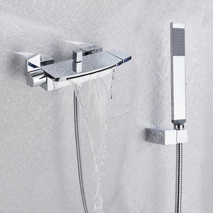 DecorBites™ Dual Handle Waterfall Shower Bathtub Mixer Tap with Handshower
