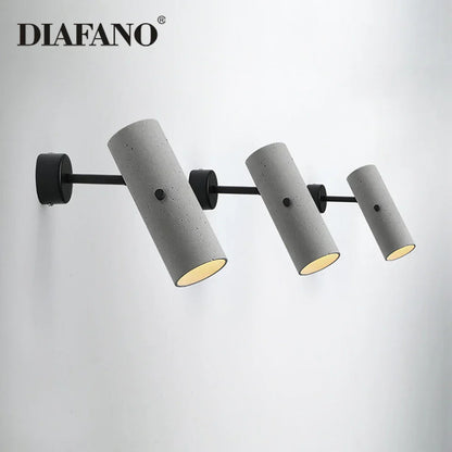 DecorBites™ Industrial Cement Wall Lamp for Home and Commercial Spaces
