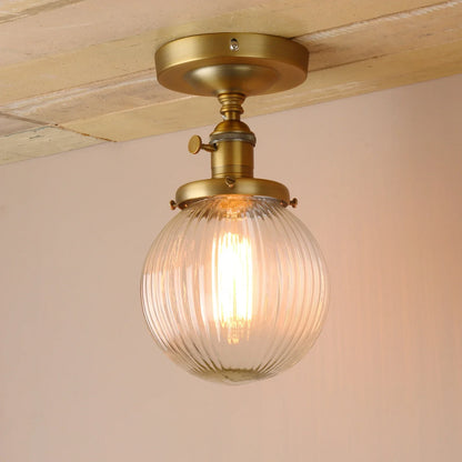 Lámpara de techo semiempotrada con globo de cristal DecorBites™