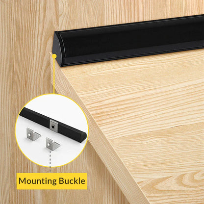 Decorbites™ LED Schwarz V-Typ Rohrenleuchte, SMD2835 Leiste mit Milchigem Abdeckung Linearprofil