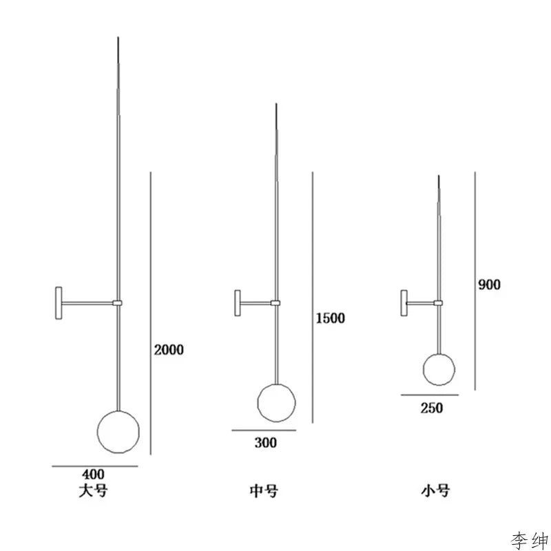 Aplique de pared LED con forma de bola de cristal DecorBites™ - Diseño nórdico minimalista