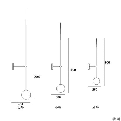 Aplique de pared LED con forma de bola de cristal DecorBites™ - Diseño nórdico minimalista