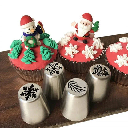 DecorBites™ Christmas Series Cake Decorating Nozzles Set
