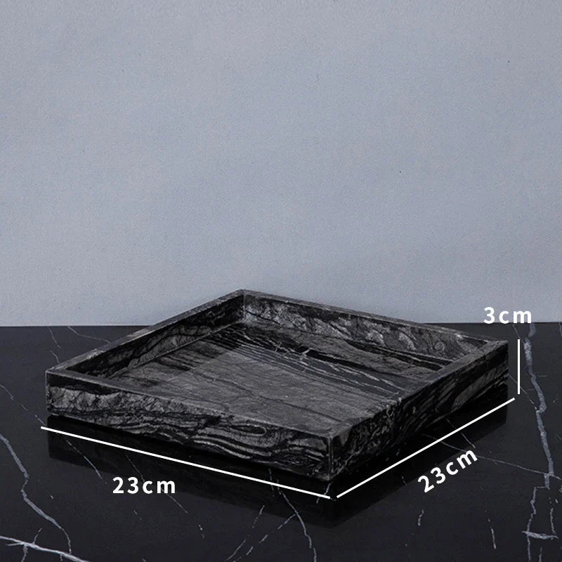 مجموعة حمام DecorBites™ المصنوعة من الرخام بحبيبات الخشب القديمة مع إكسسوارات فاخرة