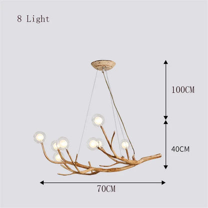 DecorBites™ LED Glass Bubble Chandelier for Restaurant Bedroom LOFT Pendant Lighting